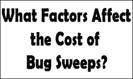 Bug Sweeping Cost Factors in Cleethorpes
